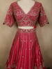 Queen Pink Floral Sequins and Zari Embroidered Design Banarasi Silk Lehenga with Dupatta