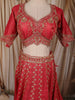 Queen Pink Floral Sequins and Zari Embroidered Design Tissue Silk Designer Lehenga with Dupatta