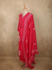 Queen Pink Floral Thread Embroidered Design Cotton Salwar Suit with Dupatta
