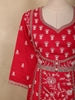 Queen Pink Floral Thread Embroidered Design Cotton Salwar Suit with Dupatta