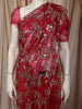 Queen Pink Floral Vine Sequins and Beads Embroidered Design Net Party Wear Saree