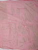 Queen Pink Floral Vine Stone Embellished Design Pure Tissue Silk Party Wear Saree with Scalloped Border