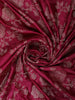 Queen Pink Floral Vine Zari Woven Design Pure Banarasi Silk Party Wear Saree with Scalloped Border