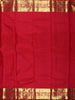 Queen Pink  Floral Vine Zari Woven Design Pure Kanchipuram Silk Bridal Saree with Matching Peacock Motif Zari Border