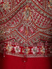 Queen Pink Floral Zari Embroidered Design Georgette Palazzo Suit with Over Coat
