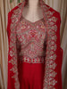 Queen Pink Floral Zari Embroidered Design Georgette Palazzo Suit with Over Coat