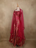 Queen Pink Floral Zari Woven Design Banarasi Silk Fancy Lehenga with Dupatta