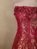 Queen Pink Floral Zari Woven Design Banarasi Silk Fancy Lehenga with Dupatta