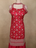 Queen Pink Floral Zari Woven Design Banarasi Silk Palazzo Suit with Choker Dupatta