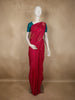 Queen Pink Floral Zari Woven Design Kanchipuram Silk Saree
