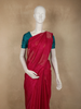 Queen Pink Floral Zari Woven Design Kanchipuram Silk Saree