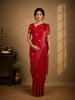 Queen Pink Floral Zari Woven Design Pure Banarasi Silk Saree with Designer Border
