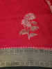 Queen Pink Floral Zari Woven Design Semi Banarasi Silk Saree with Contrast Zari Border