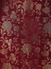 Queen Pink Floral Zari Woven Design Semi Silk Straight Cut Salwar Suit with Dupatta