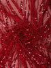 Queen Pink Heavy Sequins Embroidered Design Net Designer Saree with Blouse