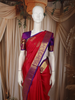 Queen Pink Leaf Butta Zari Woven Design Pure Kanchipuram Silk Saree with Contrast Zari Border