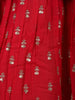 Queen Pink Floral Design Kids Peplum Top With Skirt And Dupatta