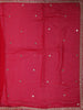 Queen Pink Mirror Embroidered Design Chiffon Fancy Saree with Designer Border