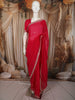 Queen Pink Mirror Embroidered Design Chiffon Fancy Saree with Designer Border