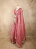 Queen Pink Mirror Work Banarasi Silk Lehenga Set with Dupatta