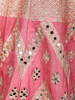 Queen Pink Mirror Work Banarasi Silk Lehenga Set with Dupatta