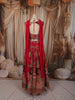 Queen Pink Multicolor Floral Sequins and Zari Embroidered Design Tussar Silk Party Lehenga with Matching Choker Dupatta