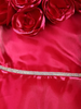 Queen Pink One-Shoulder Organza Kids Party Frock With 3D Floral Appliqué