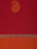 Queen Pink Paisley Designed Cotton Saree