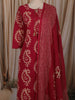 Queen Pink Paisley Printed Design Cotton Salwar Suit with Dupatta