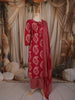 Queen Pink Paisley Printed Design Cotton Salwar Suit with Dupatta