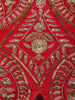 Queen Pink Paisley Zari and Beads Embroidered Design Satin Palazzo Suit with Matching Choker Dupatta