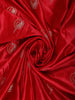 Queen Pink Peacock Butta Zari Woven Design Crepe Silk Fancy Saree