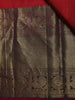 Queen Pink Peacock Motif Woven Pure Kanchipuram Silk Saree