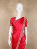 Queen Pink Satin Saree with Designer Border