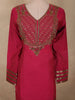 Queen Pink Sequins Embroidered Design Tissue Silk Palazzo Suit with Dupatta