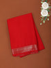 Queen Pink Solid Woven Design Mysore Silk Saree with Zari Border