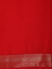 Queen Pink Solid Woven Design Mysore Silk Saree with Zari Border
