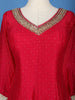 Queen Pink Stone Embellished Georgette Anarkali Suit With Scalloped Dupatta