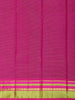 Queen Pink Striped Woven Design Pure Kanchipuram Silk Saree with Contrast Border