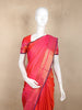 Queen Pink Stripes Woven Kanchipuram Silk Saree