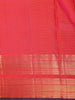 Queen Pink Stripes Woven Kanchipuram Silk Saree