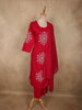 Queen Pink Thread Embroidered Design Cotton Salwar Suit with Dupatta