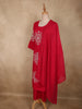 Queen Pink Thread Embroidered Design Cotton Salwar Suit with Dupatta