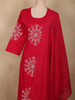 Queen Pink Thread Embroidered Design Cotton Salwar Suit with Dupatta