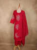 Queen Pink Thread Embroidered Design Cotton Salwar Suit with Dupatta