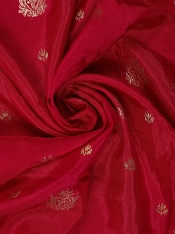 Queen Pink Floral Design Embroidered Georgette Saree - Diadem