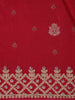 Queen Pink Floral Design Embroidered Georgette Saree - Diadem