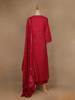 Queen Pink Floral Embroidered Cotton Salwar Suit - Diadem