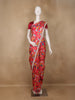 Queen Pink Floral Designed Satin Saree