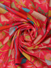Queen Pink Floral Designed Satin Saree